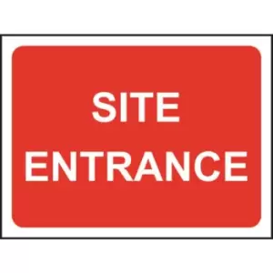 Image of 600 X 450MM Temporary Sign & Frame - Site Entrance