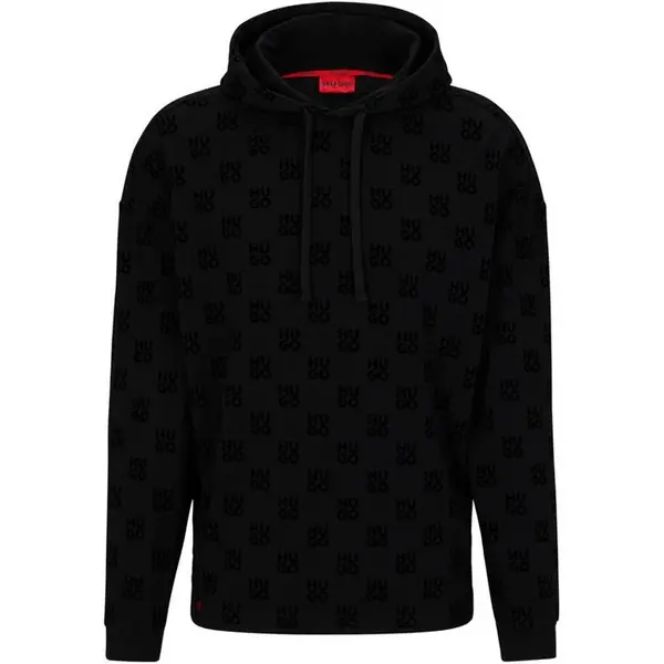 Image of Hugo Flock AOP Hoodie 10253410 01 - Black XL