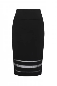 Image of French Connection Kara Crepe Pencil Skirt Black
