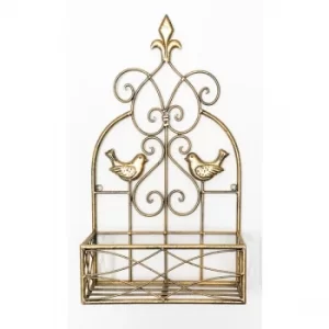 Image of Large Gold Wall Planter