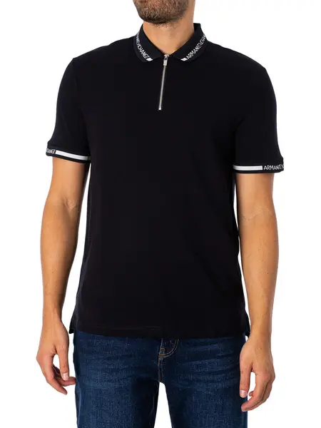 Image of Collar Logo Polo Shirt