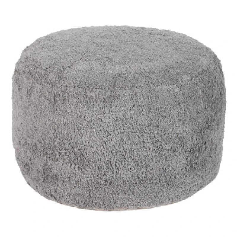 Image of Beliani Pouffe Kandhkot Cotton Grey