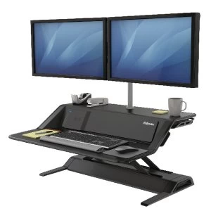 Image of Fellowes Lotus DX Sit Stand Workstation Black 8081001