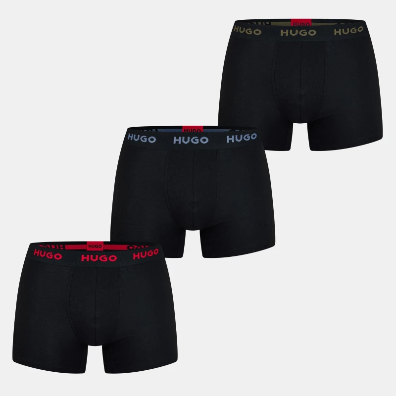 Image of Hugo Boxerbr Triplet Pack 10260754 - Black L