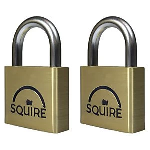 Image of Squire LN4T Lion Twin Keyed Alike Padlock - Brass 40mm