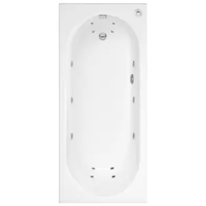 Image of Alton Single Ended Bath with 14 Jet Whirlpool System - 1800 x 800mm