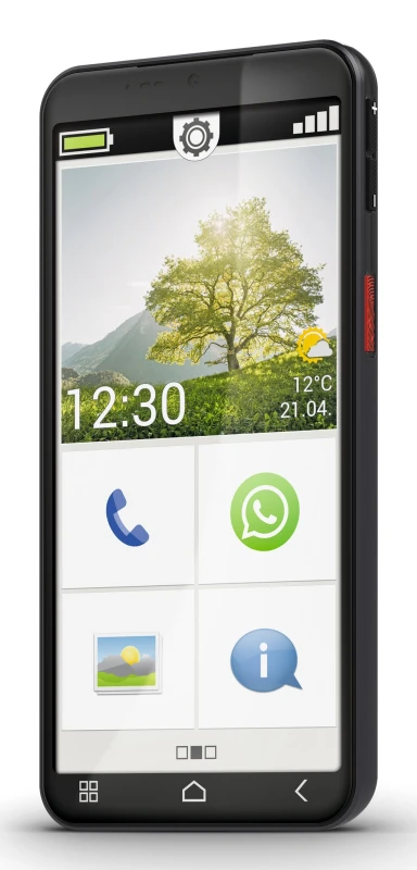 Image of Emporia Emporia emporiaSMART.7mini 13.8cm (5.45") Single SIM Android 15 4G USB Type-C 6GB 128GB 3500 mAh Black E7M.V1.BK.01