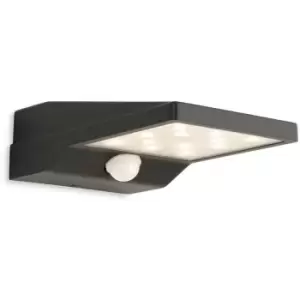 Image of Firstlight - Cyrus LED Solar Wall Light with pir Graphite IP54