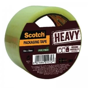 Image of Scotch Heavy Duty 50mmx50m Clear Packaging Tape HV.5050.S.B