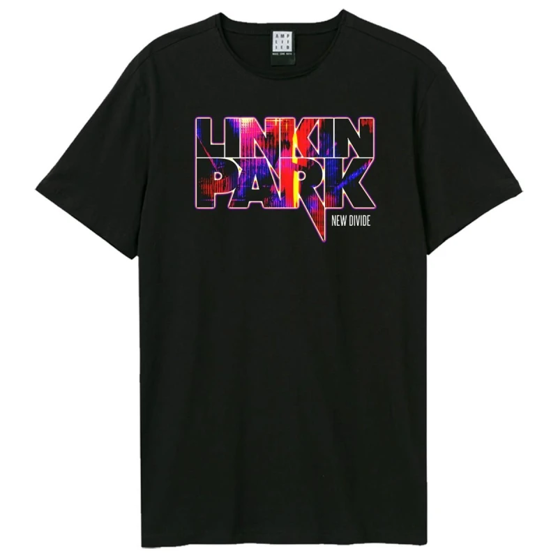 Image of Amplified Amplified Men New Divide Linkin Park T-Shirt in Black Size: X-Small Black XS Male 5063852068760