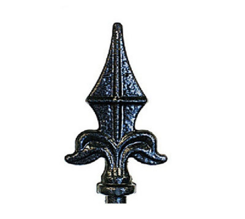 Image of Poppy Forge Finial Top - Decorative Top For Garden Plant Support - Solid Steel - Black