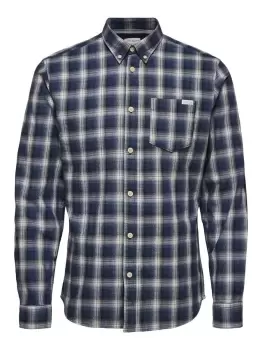 Image of SELECTED Slim Fit Button-down - Shirt Men Blue