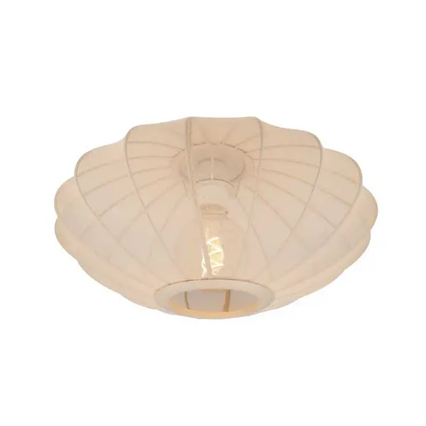 Image of Lucide Lucide Corina Flush Ceiling Light - Cream
