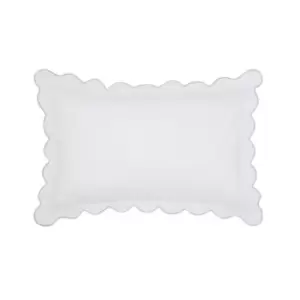 Image of Sanderson Crane & Frog Emb Cotton Pillow Case - Blue