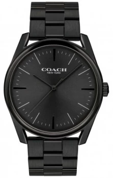 Image of Coach Mens Modern Luxury Black Stainless Steel 14602403 Watch