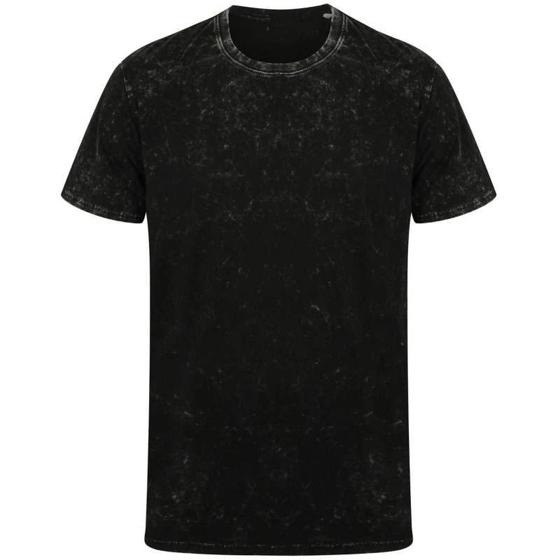 Image of Skinni Fit Mens Washed T-Shirt in Black Size: XS Black Male XS