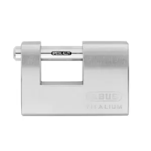 Image of Abus Monobloc Block Titalium Cylinder Open Shackle Padlock (W)90mm