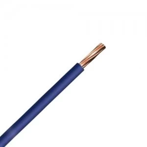 Image of Zexum Blue 10mm 7 Strand 55A Single Core 6491B LSZH Low Smoke Zero Halogen Round Power Insulated Conduit Wire - 5 Meter