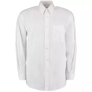 Image of KK105 Mens 16" Long Sleeve White Oxford Shirt
