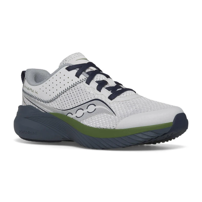 Image of Saucony Kinvara 14 Lace To Toe Trainers Grey Blue male 13 child