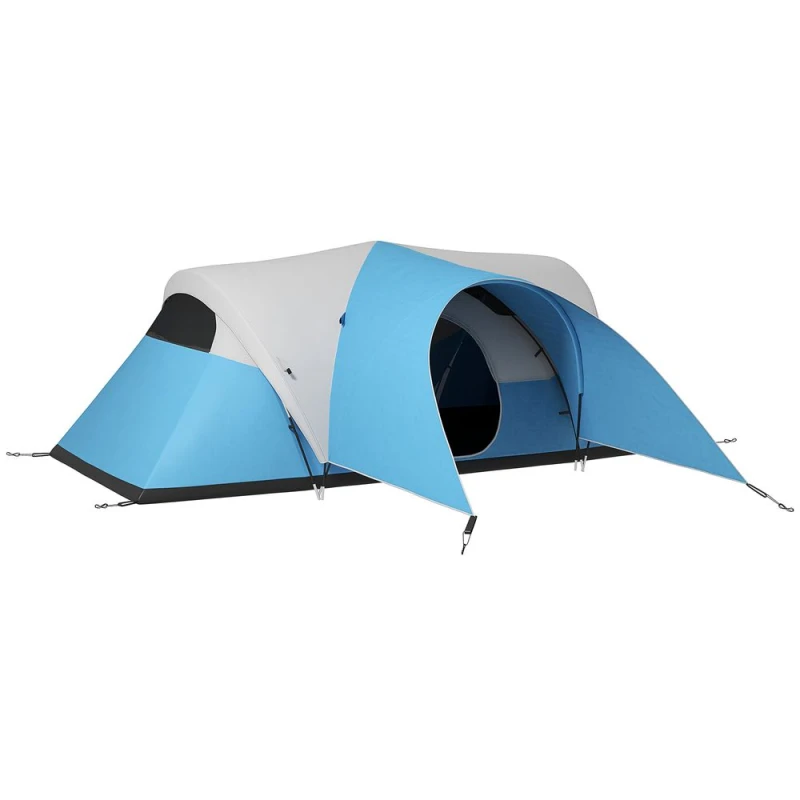 Image of Outsunny 300cm Waterproof Camping Tent w/ Groundsheet - Blue A20-396V00LB