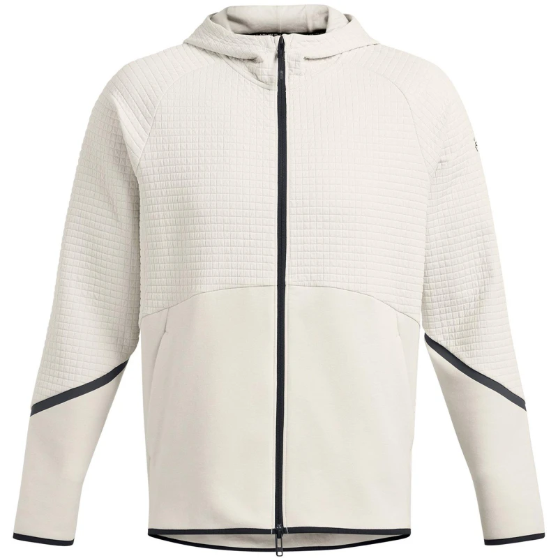 Image of Under Armour Mens Unstoppable Zip Hoodie White male S