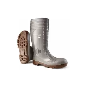 Image of Acifort concrete full Safety Wellington Boot grey sz 7 (41) - Grey - Grey - Dunlop