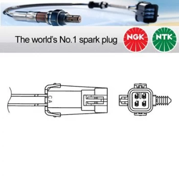 Image of 1x NGK NTK Oxygen O2 Lambda Sensor OZA531-GM6 OZA531GM6 (1869)
