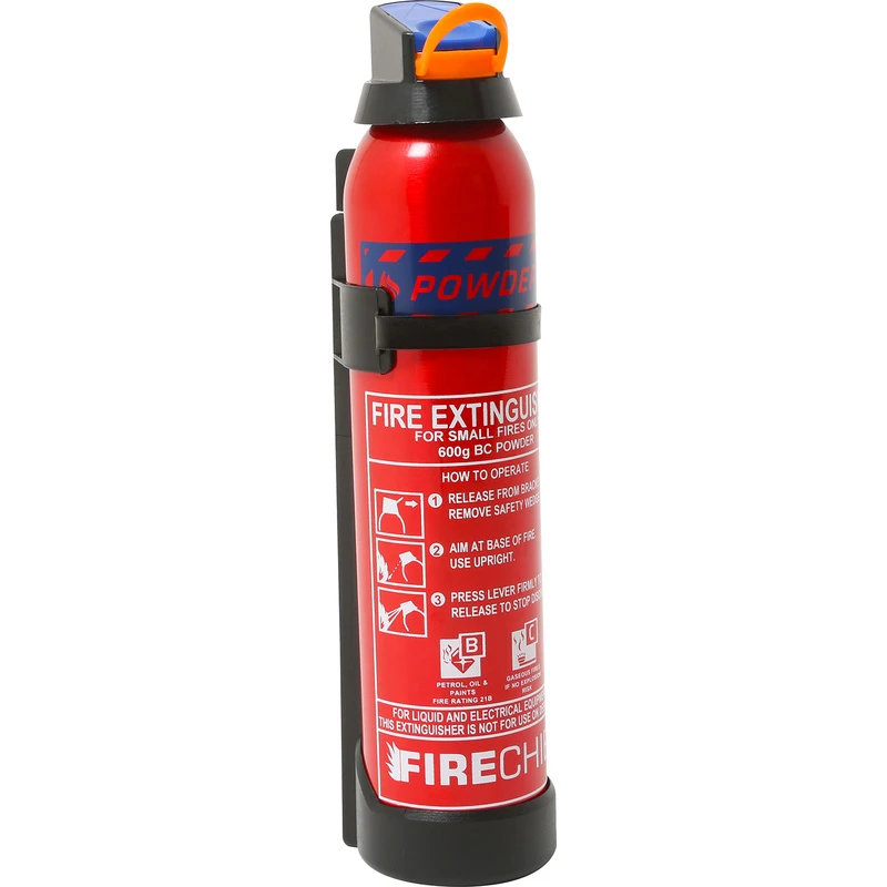Image of Firechief 600g BC Powder Aerosol Fire Extinguisher Red