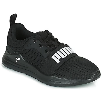 Image of Puma WIRED PS boys's Childrens Shoes Trainers in Black