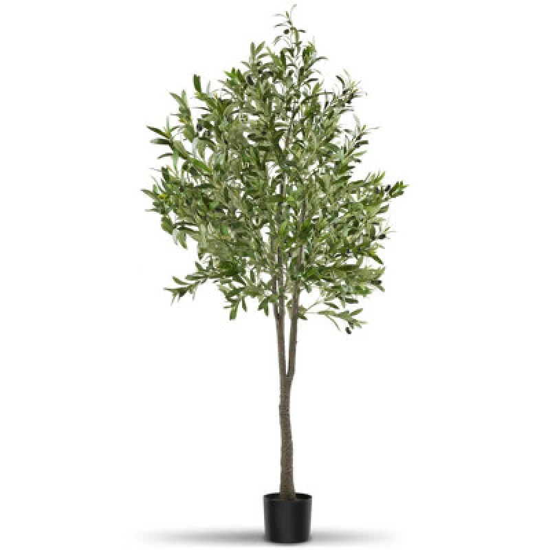 Image of Tectake Artificial Plant - Olive Tree, Realistic Look, Low-Maintenance 180 Cm