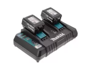 Image of Makita BL1850BXDC18RD 240v 2 x 5Ah Battery Twin Charger Kit