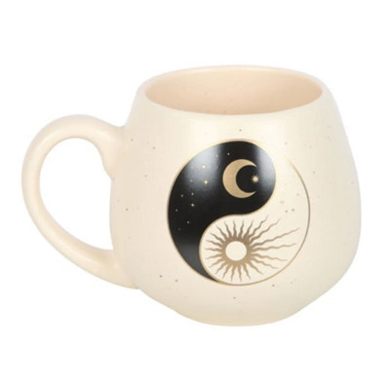 Image of Something Different Something Different Yin Yang Round Mug in Light Beige Light Beige One Size Unisex 5063652070192