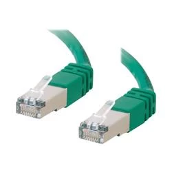 Image of C2G 5m Shielded Cat5E Moulded Patch Cable - Green