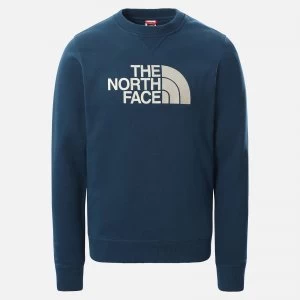 Image of The North Face Mens Drew Peak Sweatshirt - Monterey Blue - S