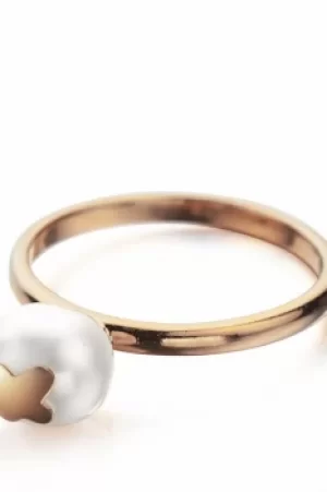 Image of Shimla Jewellery Ring With Butterfly Fresh Water Pearl JEWEL SH645