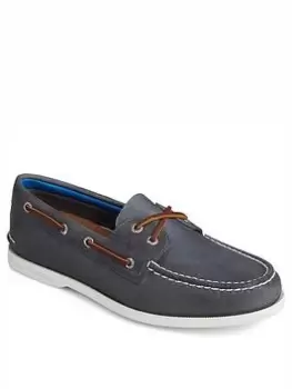 Image of SPERRY 2-Eye Plushwave - Navy, Size 7, Men