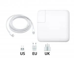 Image of Generic 87W USB C Power Adapter UKUSEU Charger USB C Cable For Macbook