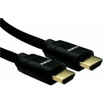 Image of 16-1764 3m 8K HDMI 28AWG Black Hood Black Braided Cable - Truconnect