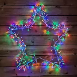 Image of Premier 90cm Star with 320 Multi Colour & Amber Twinkle Lights