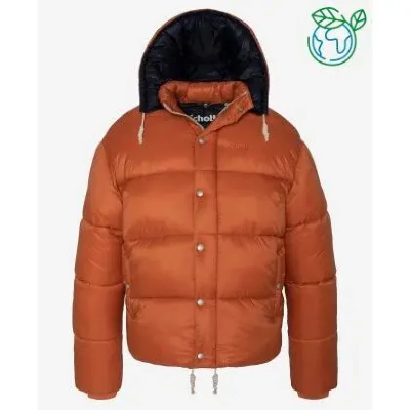 Image of Schott Eco-friendly "90's"Puffer Jacket Schott WestLakers Blanc Unisex XL