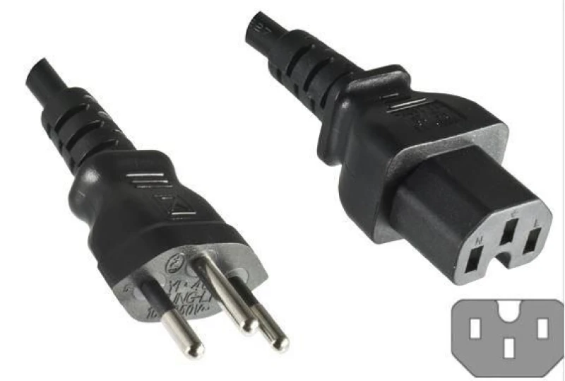 Image of Microconnect PE160518 power cable Black 1.8 m C15 coupler