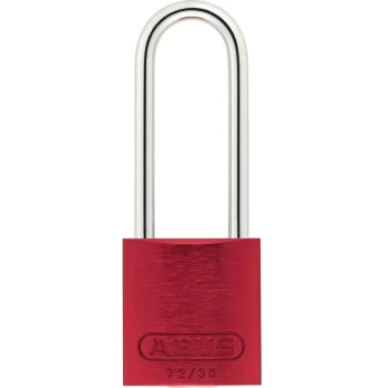 Image of Abus - 72/30HB50 30MM Aluminium Padlock 50MM Long Shackle Red