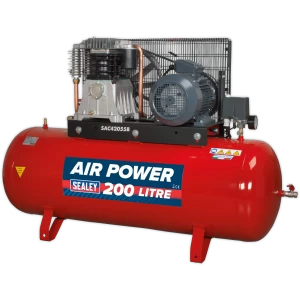 Image of Sealey SAC42055B Air Compressor 200 LItre 415v