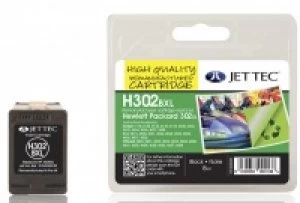 Image of HP302XL F6U68AE Black Remanufactured Ink Cartridge by JetTec H302BXL