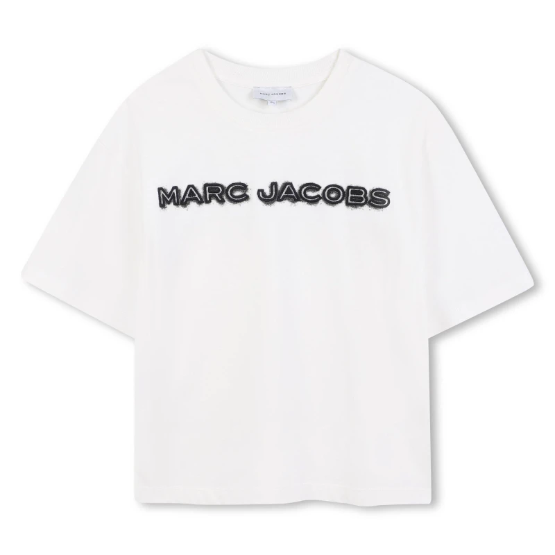 Image of Marc Jacobs Kids Embroidery T-Shirt Cream male 12Y
