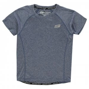 Image of Skechers Poly T Shirt Junior Boys - Denim
