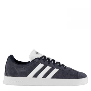 Image of adidas VL Court Suede Junior Trainers - Navy/White