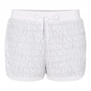 Image of DKNY AOP Towel Shorts - 031 GREY PRT