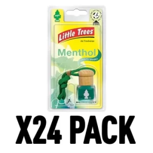 Image of Menthol (Pack Of 24) Little Trees Bottle Air Freshener